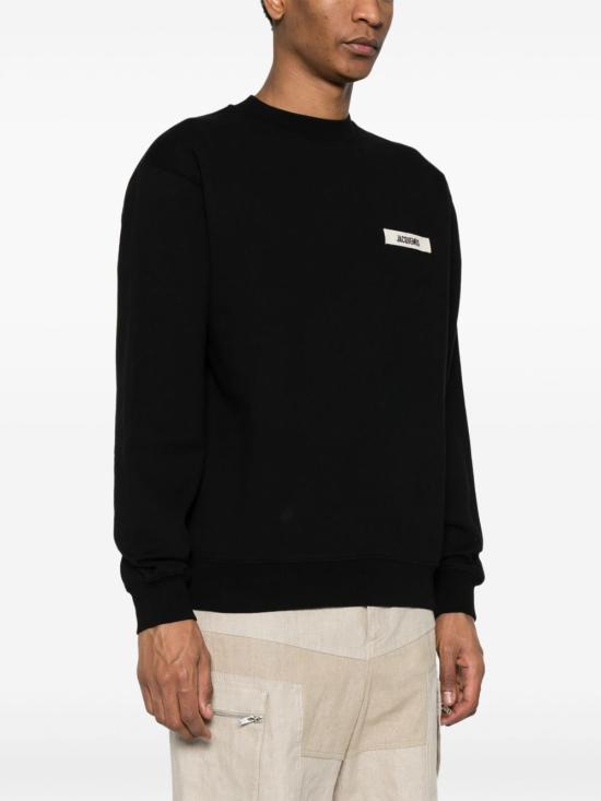 26FW 자크뮈스 그로그랭 스웨트 셔츠 SSM00206AJ00126 990 Nero - JACQUEMUS