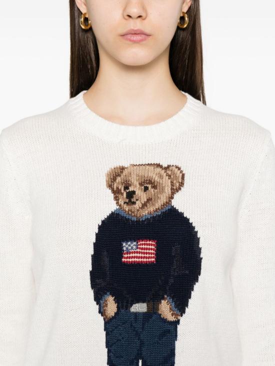 26FW 폴로 랄프로렌 스웨터 211978359 001 Bianco - POLO RALPH LAUREN