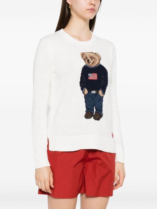 26FW 폴로 랄프로렌 스웨터 211978359 001 Bianco - POLO RALPH LAUREN
