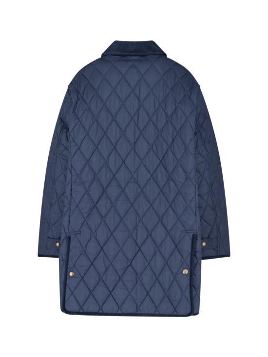 26FW 폴로 랄프로렌 로고 자수 다운 코트 211971180 003 Blu - POLO RALPH LAUREN