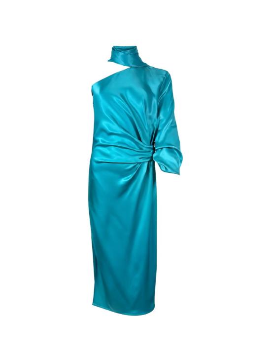 26SS 핑코 미디 원피스 106580 A1Y5V76 Verde - PINKO