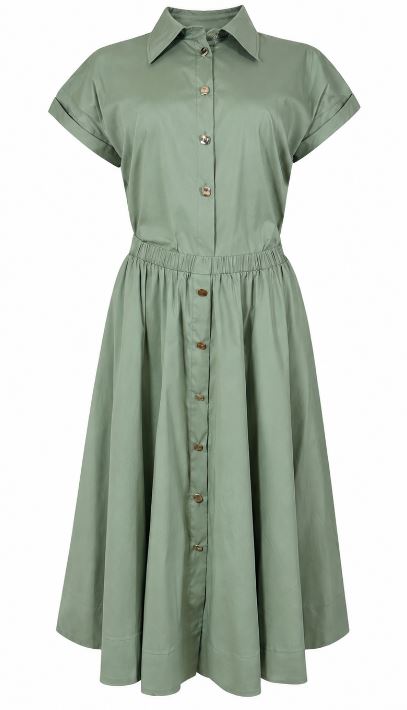 26SS 리우조 미디 원피스 CA6277 T297AP9639 Green peppermint - LIU JO