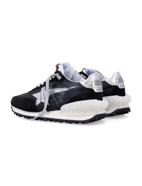 26FW 골든구스 립스탑 나일론 어퍼 & 실버 스타 마라톤 스니커즈 GMF00684F005675 90179 Nero - GOLDEN GOOSE