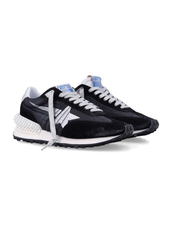 26FW 골든구스 립스탑 나일론 어퍼 & 실버 스타 마라톤 스니커즈 GMF00684F005675 90179 Nero - GOLDEN GOOSE