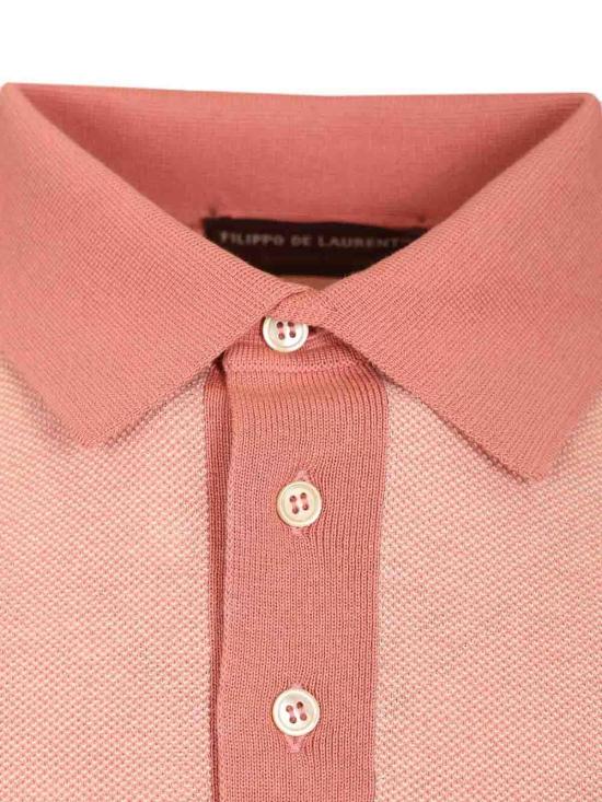 26SS 필리포 드 로렌티스 폴로 티셔츠 PL1MCSU18Q30204 Pink - FILIPPO DE LAURENTIIS