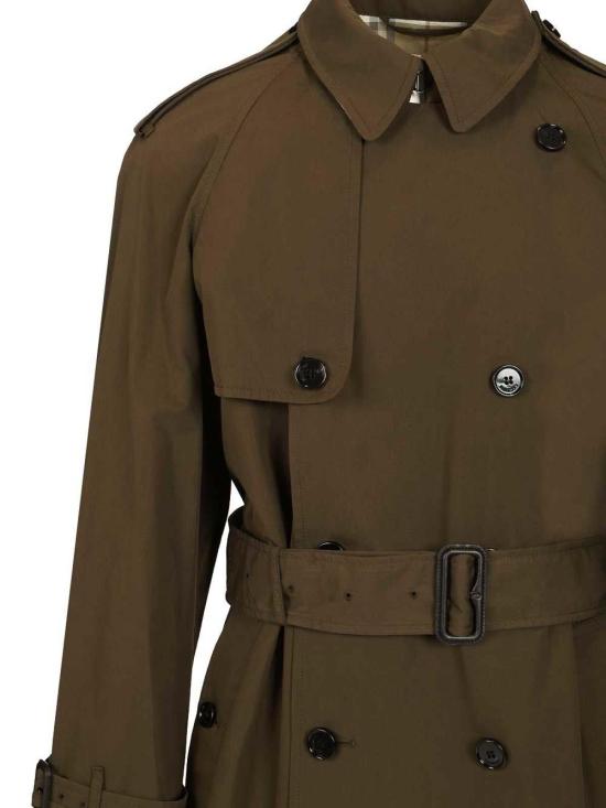 26SS 버버리 롱 라이트웨이트 코튼 트렌치 코트 8119090 Green - BURBERRY