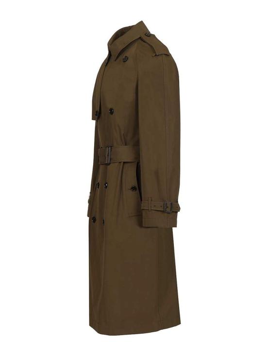 26SS 버버리 롱 라이트웨이트 코튼 트렌치 코트 8119090 Green - BURBERRY