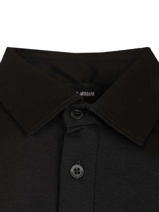  조르지오 아르마니 폴로 티셔츠 8NSF71SJTKZUC99 Black - GIORGIO ARMANI