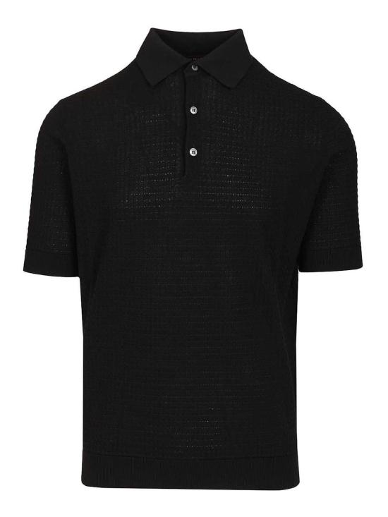 26SS 필리포 드 로렌티스 폴로 티셔츠 PL1MCCR14T990 Black