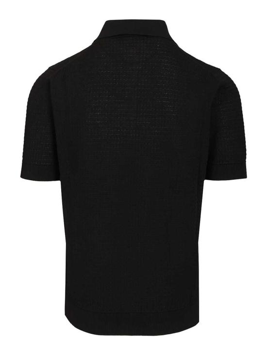 26SS 필리포 드 로렌티스 폴로 티셔츠 PL1MCCR14T990 Black - FILIPPO DE LAURENTIIS