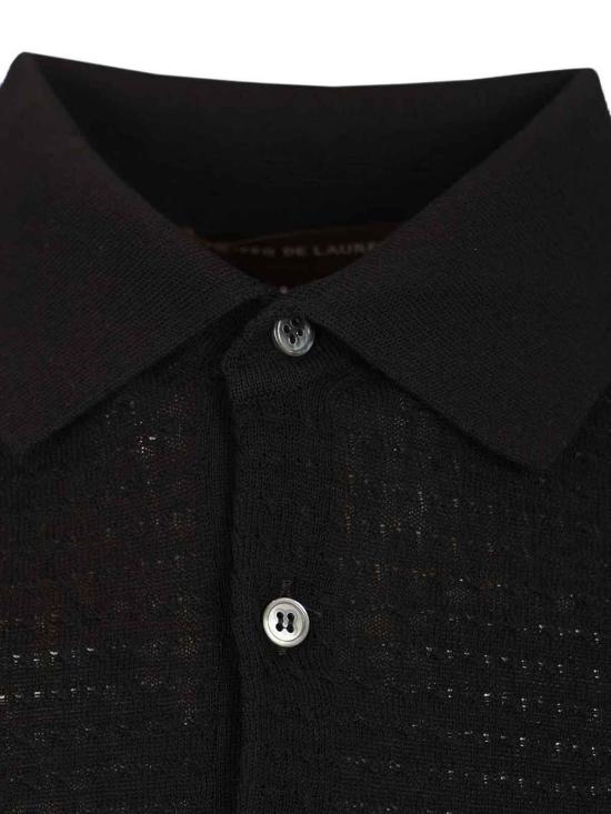 26SS 필리포 드 로렌티스 폴로 티셔츠 PL1MCCR14T990 Black - FILIPPO DE LAURENTIIS