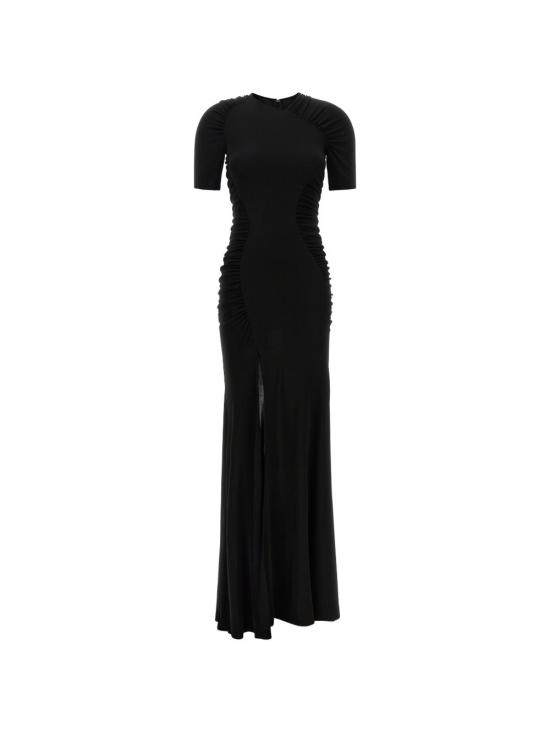 26FW 빅토리아 베컴 롱 원피스 1326WDR007375A BLACK Nero
