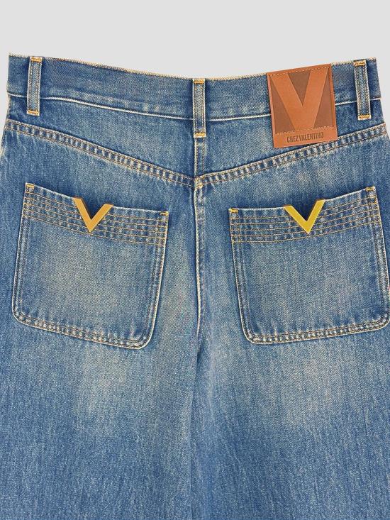 26SS 발렌티노 가라바니 데님 팬츠 8B3DD29K9Y8 558 MED BLUE DENIM - VALENTINO GARAVANI