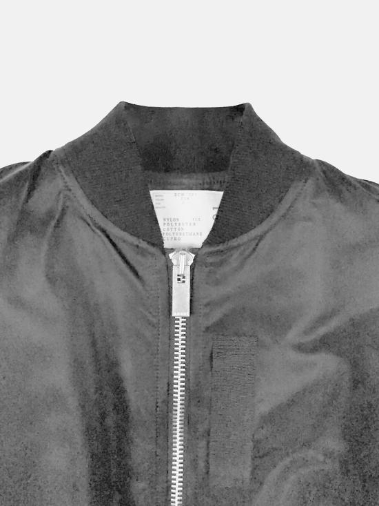 26FW 사카이 나일론 봄버자켓 SCW301 001 BLACK - SACAI