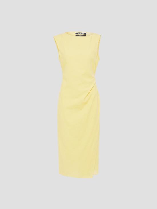 26SS 자크뮈스 미디 원피스 DRW00751AW00777 250 YELLOW