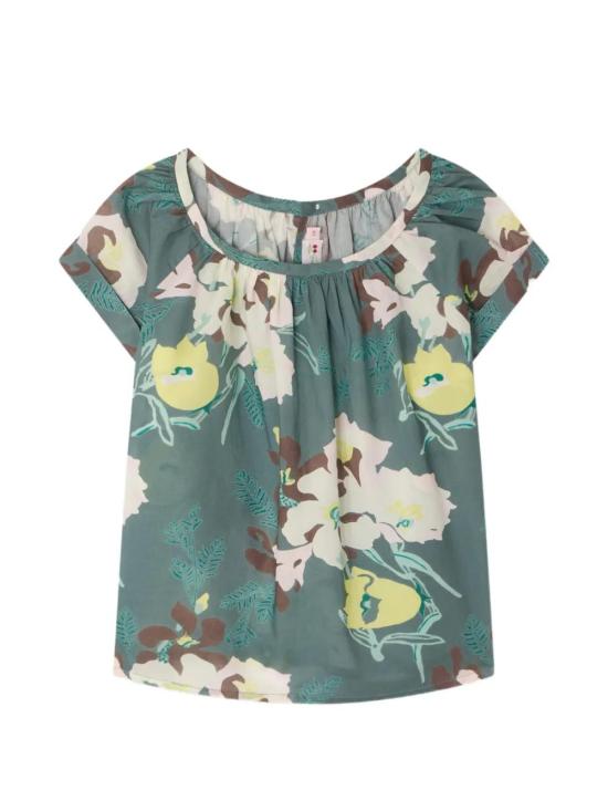 26SS [키즈] 봉쁘앙 블라우스 S06GBLW00021 548 SLATE GREEN