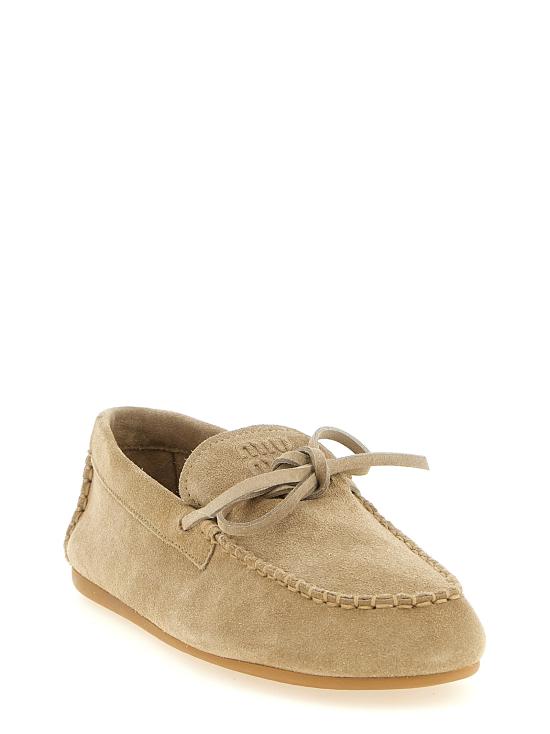 26SS 미우미우 로퍼 5D577EF005054F0F24 Beige - MIU MIU