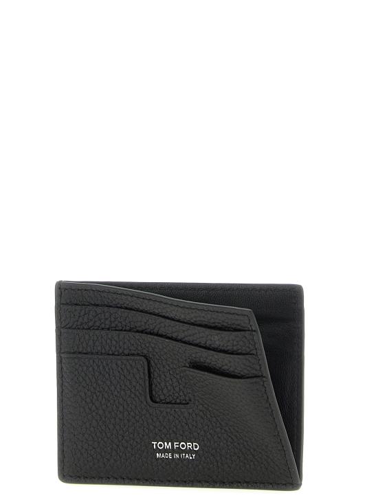 26FW 톰포드 페블 레더 클래식 카드 홀더 Y0233LCL158SNAA Black - TOMFORD