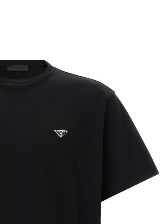 26FW 프라다 반팔 티셔츠 UJN954SOOO240F0002 Black - PRADA