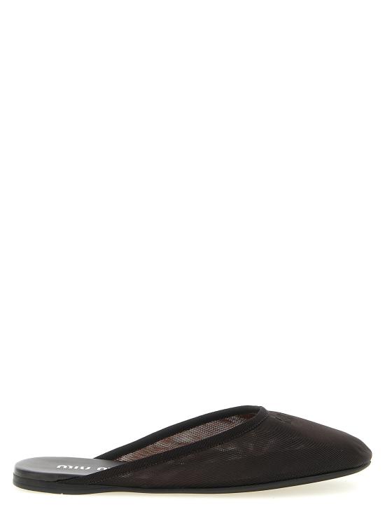 26SS 미우미우 플랫 슈즈 5R595EF005099F0003 Black