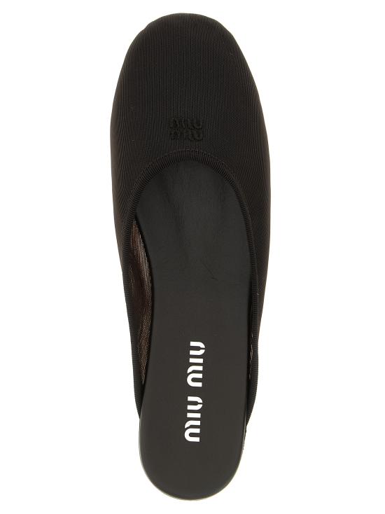 26SS 미우미우 플랫 슈즈 5R595EF005099F0003 Black - MIU MIU