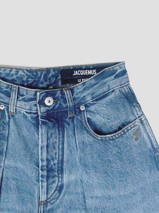 26SS 자크뮈스 더 오발로 드 님 데님 팬츠 PAW00609AD00038 33C BLUE TABAC - JACQUEMUS