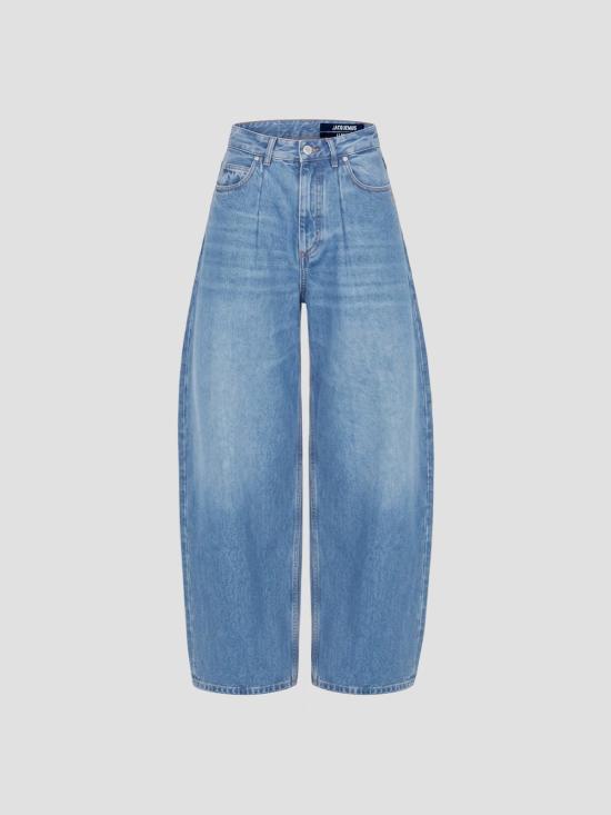 26SS 자크뮈스 더 오발로 드 님 데님 팬츠 PAW00609AD00038 33C BLUE TABAC
