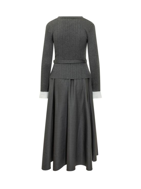 26FW 셀프 포트레이트 롱 원피스 PF26131MAGR GREY - SELF PORTRAIT