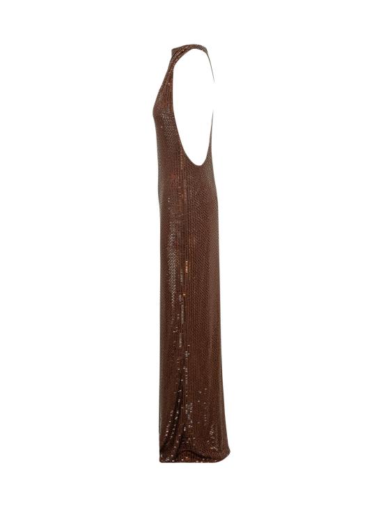 26FW 셀프 포트레이트 롱 원피스 PF26041XBBR BROWN - SELF PORTRAIT