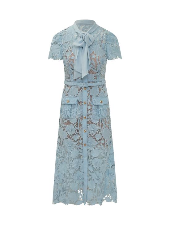 26FW 셀프 포트레이트 롱 원피스 PF26111MBL BLUE