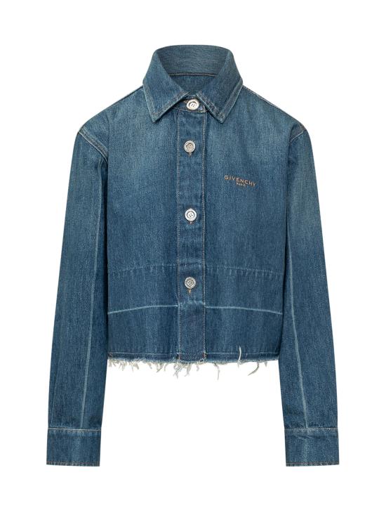 26FW 지방시 데님 셔츠 BW61N3517B 420 MEDIUM BLUE