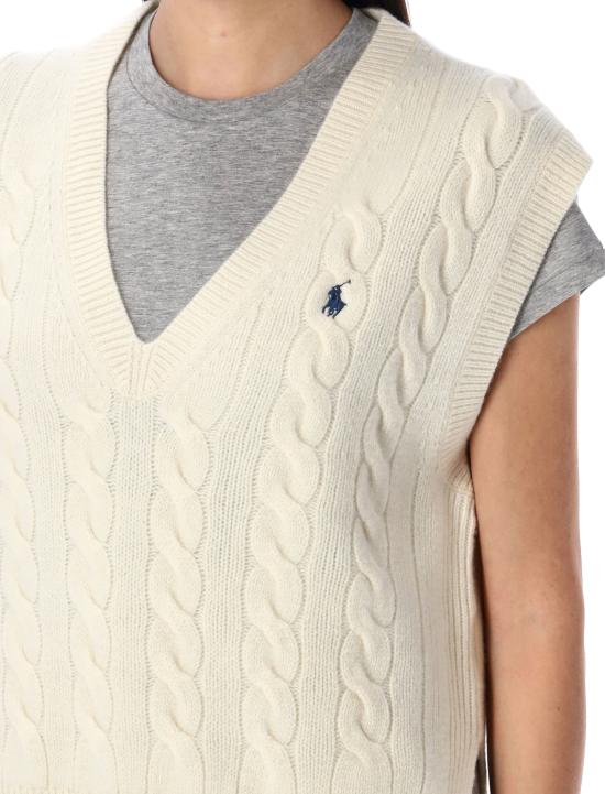 26FW 폴로 랄프로렌 스웨터 211949994 002 WHITE AUTHENTIC CREAM - POLO RALPH LAUREN