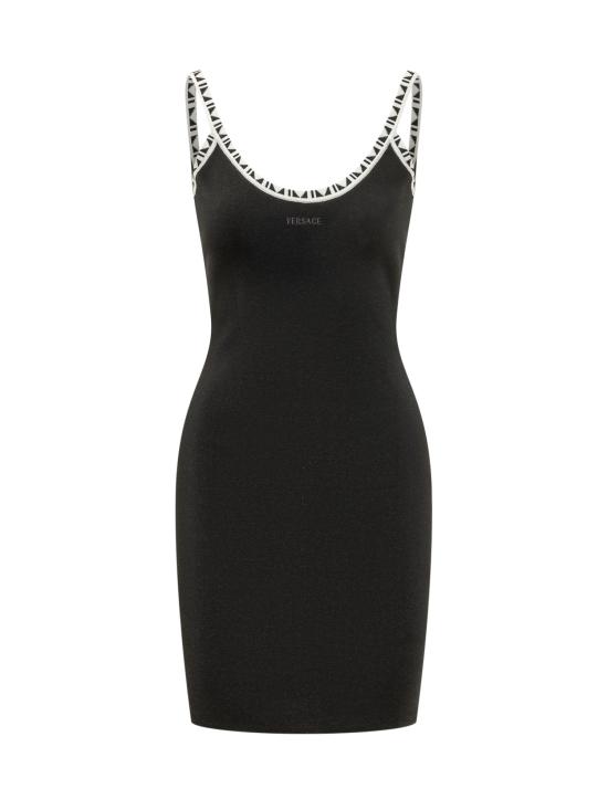 26FW 베르사체 미디 원피스 10258341A18357 1B000 BLACK