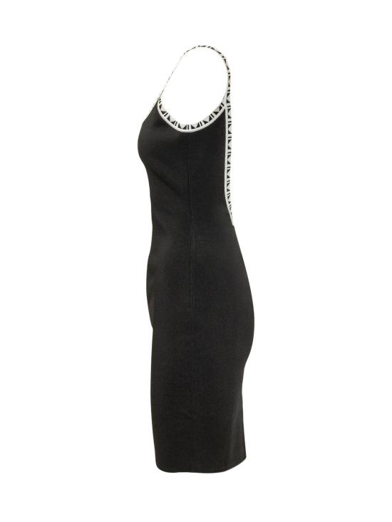 26FW 베르사체 미디 원피스 10258341A18357 1B000 BLACK - VERSACE