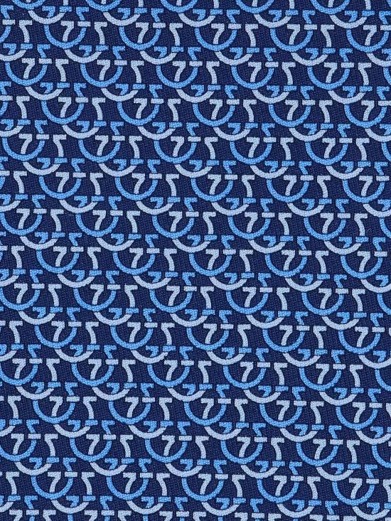 26FW 살바토레 페라가모 넥타이 351441 0794541 BLUE PATTERNED NAVY - SALVATORE FERRAGAMO