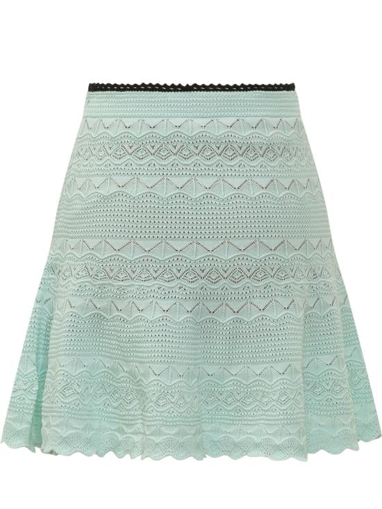 26FW 셀프 포트레이트 미디 스커트 PF26072SKG GREEN - SELF PORTRAIT