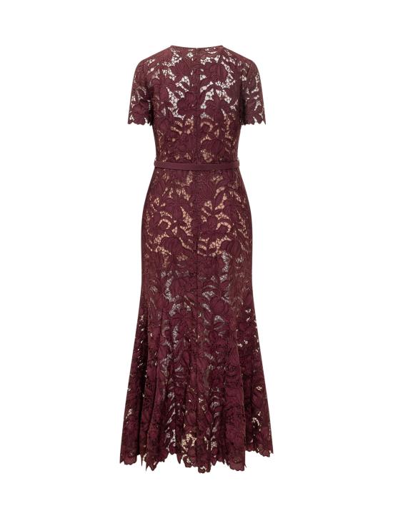 26FW 셀프 포트레이트 롱 원피스 PF26107MBU BURGUNDY - SELF PORTRAIT
