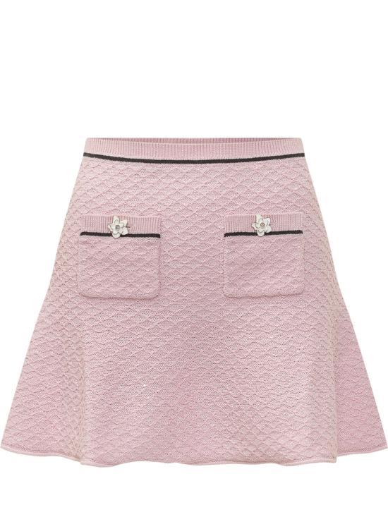 26FW 셀프 포트레이트 미디 스커트 PF26064SKP PINK