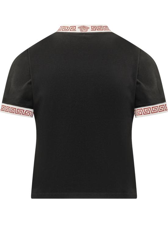 26FW 베르사체 반팔 티셔츠 10259891A18712 1B000 BLACK - VERSACE