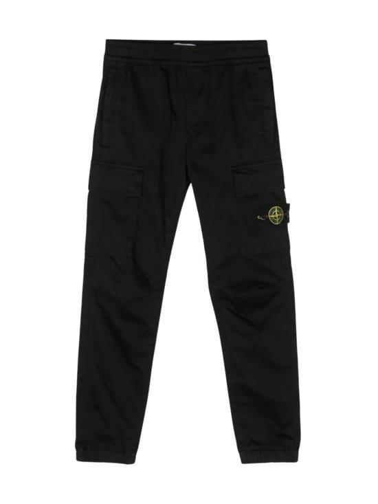 26FW [키즈] 스톤 아일랜드 스트레이트 팬츠 L2 S16 31000 06 S0012 V0029 BLACK