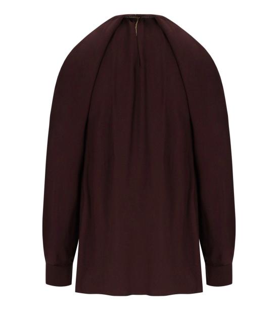 26SS 엘리자베타프랜치 블라우스 CA12961E2 644 40 Brown - ELISABETTA FRANCHI