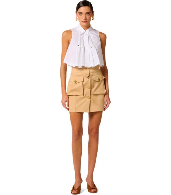 26SS 엘리자베타프랜치 미디 스커트 GO16961E2 470 38 Beige - ELISABETTA FRANCHI