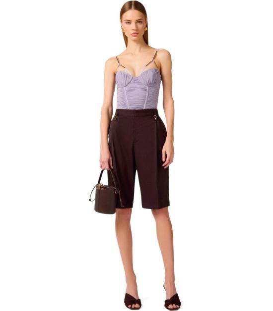 26SS 엘리자베타프랜치 숏팬츠 PA18162E2 644 40 Brown - ELISABETTA FRANCHI