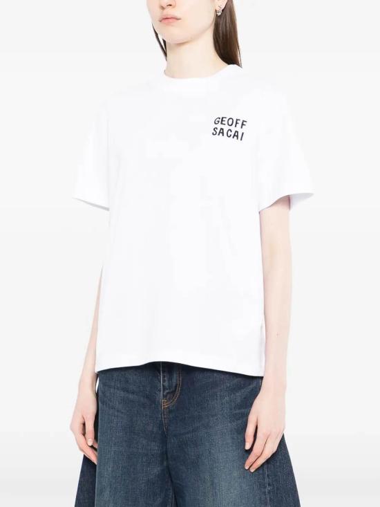 26SS 사카이 반팔 티셔츠 2601126S101 White - SACAI