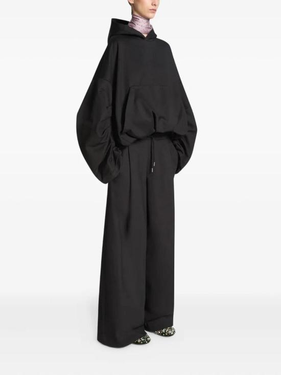 25FW 드리스 반 노튼 후드 티셔츠 2520111282611900BLACK Black - DRIES VAN NOTEN
