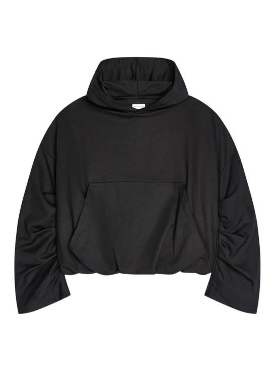 25FW 드리스 반 노튼 후드 티셔츠 2520111282611900BLACK Black