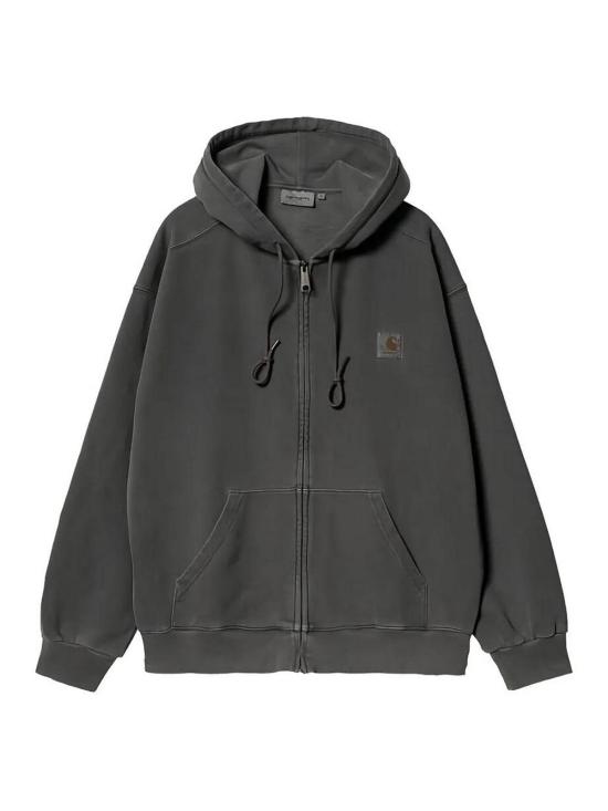 26SS 칼하트 후드 넬슨 자켓 I033064DYED Black