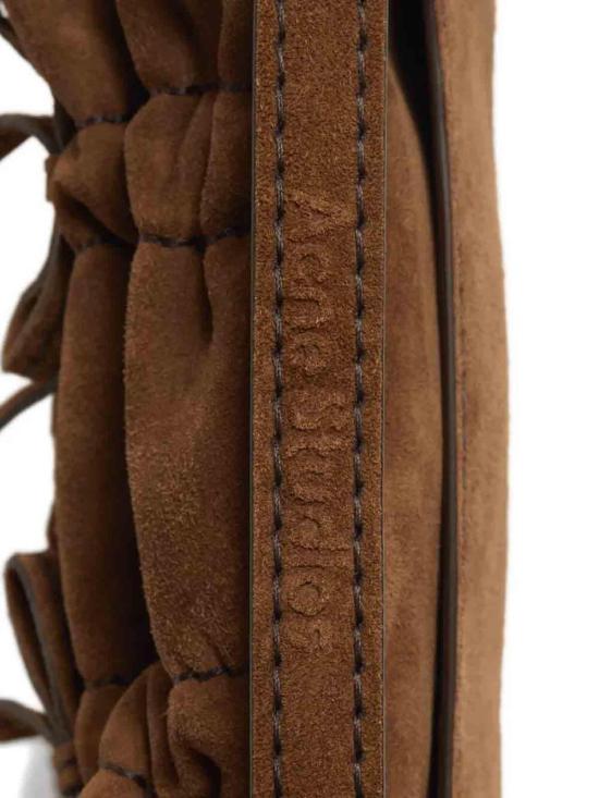 26SS 아크네 스튜디오 멀티포켓 스웨이드 마이크로 백 C10265BROWN Brown - ACNE STUDIOS
