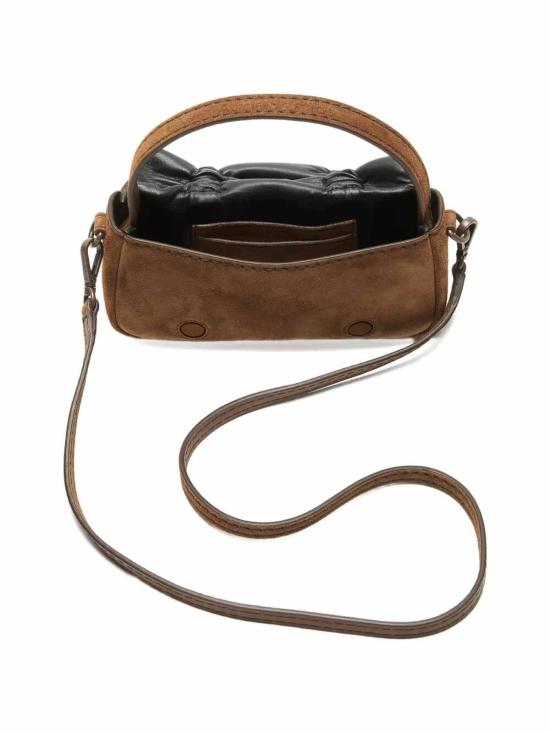 26SS 아크네 스튜디오 멀티포켓 스웨이드 마이크로 백 C10265BROWN Brown - ACNE STUDIOS