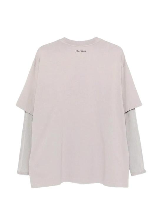 26SS 아크네 스튜디오 레이어드 그래픽 티셔츠 AL0515GREY Grey - ACNE STUDIOS